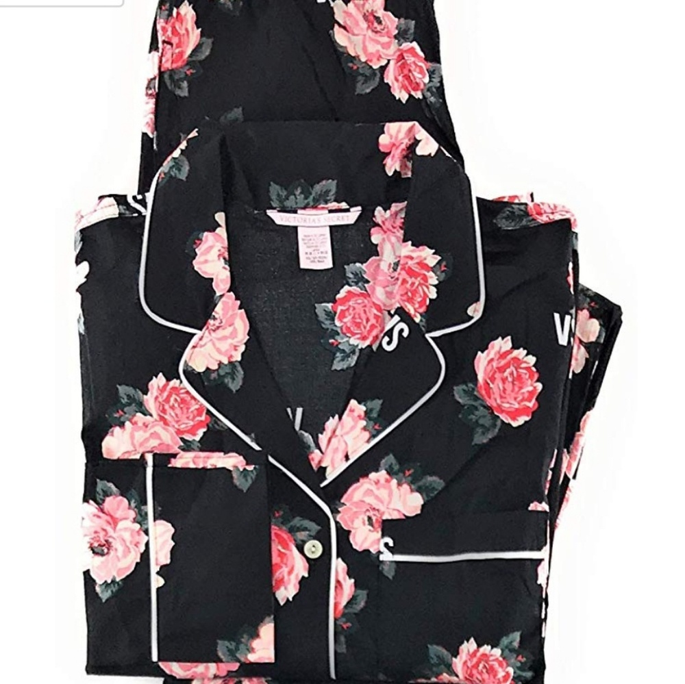 Victoria's Secret Lightweight Cotton Pajama Set, M